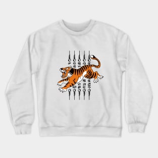 Tiger Tattoo old school of thailand Crewneck Sweatshirt